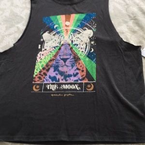 Spiritual Gangster The Moon CutOff Band Tank,NWT,L